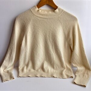 Everlane cashmere Cream Women's Crew Neck Sweater